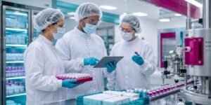 Modern pharmaceutical lab in action