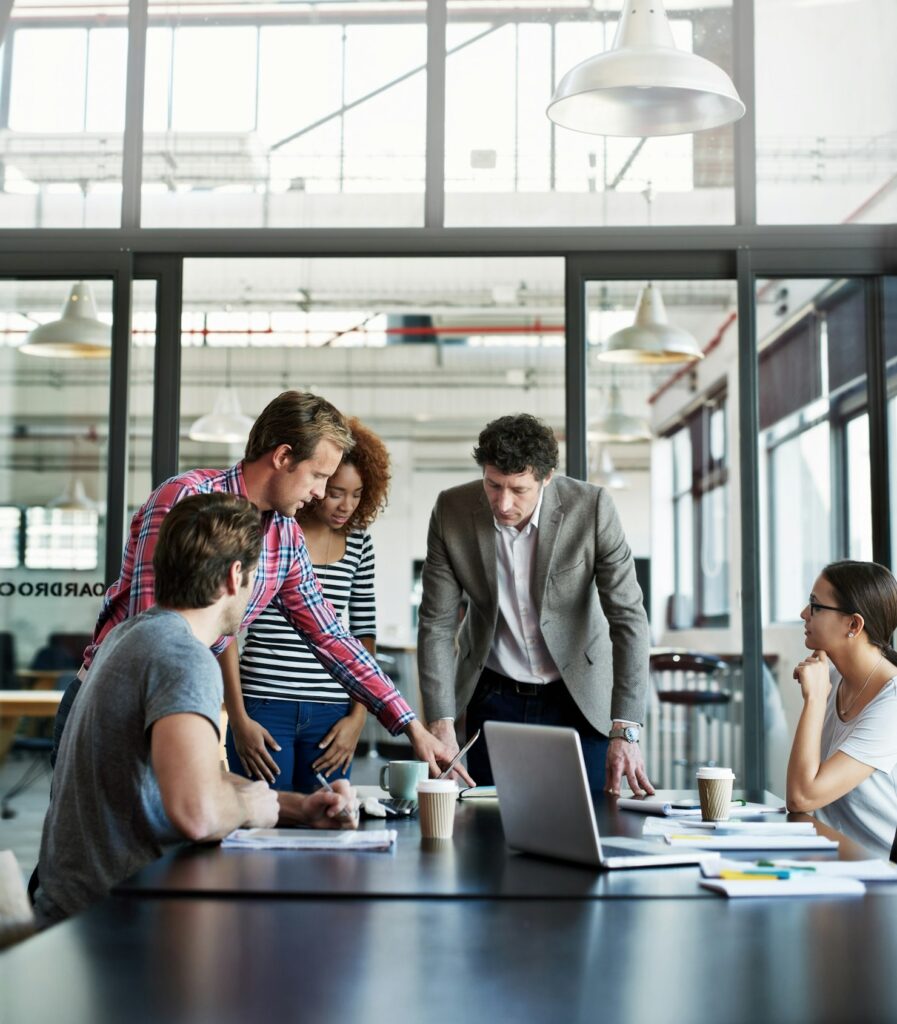 Brainstorming with the best. Shot of office workers in a meeting in a boardroom.