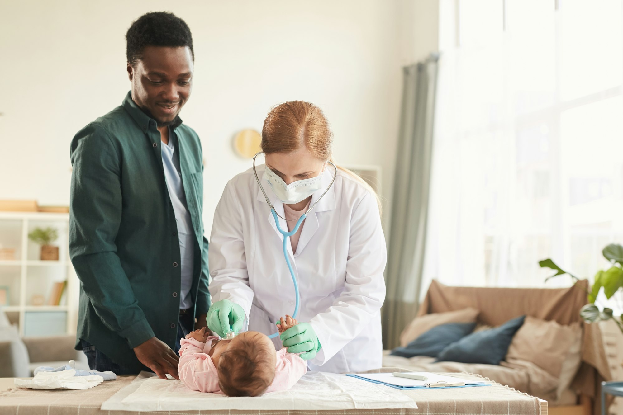 Doctor Examining Baby
