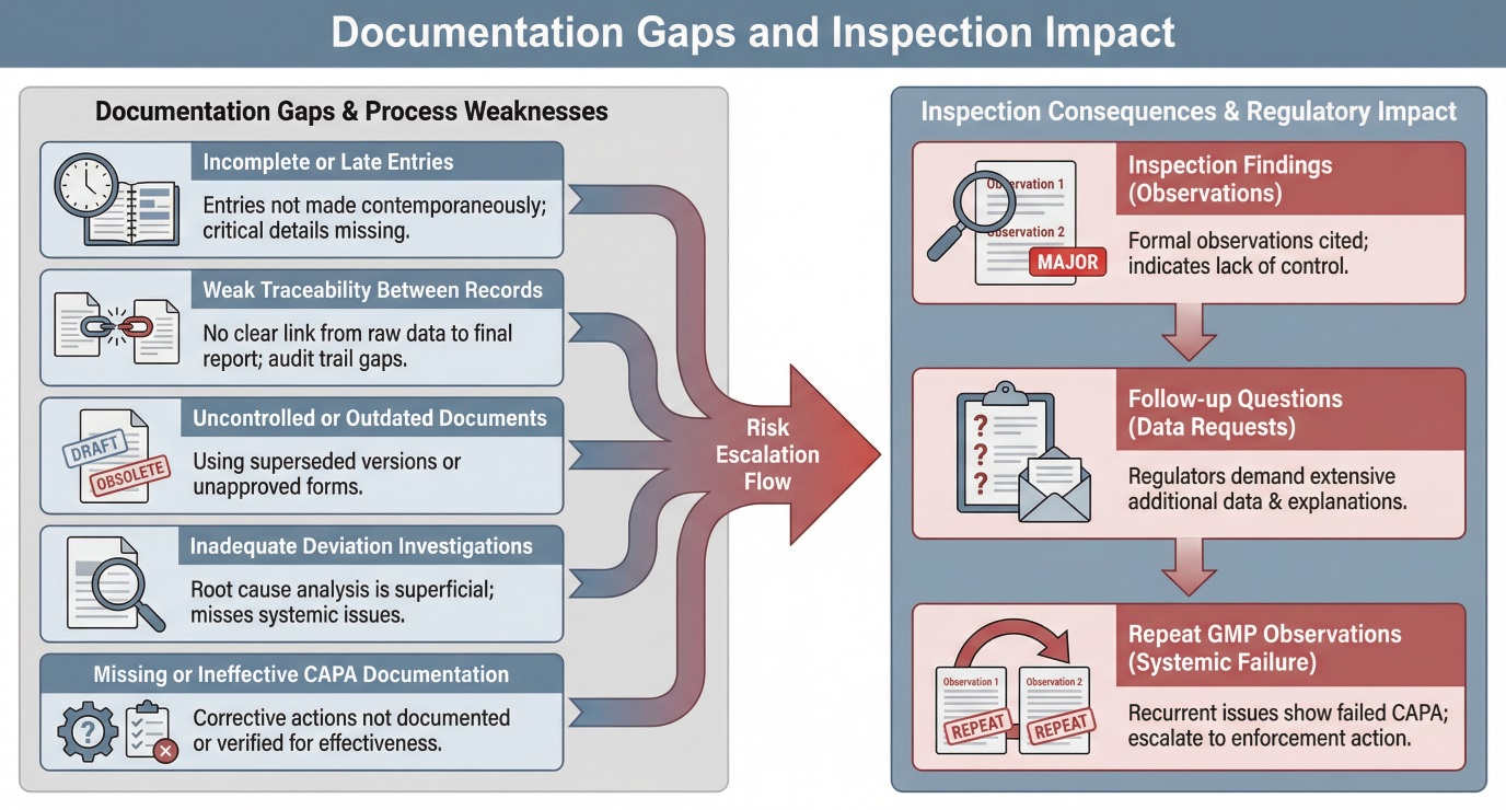 Documentation Gaps and Inspection Impact