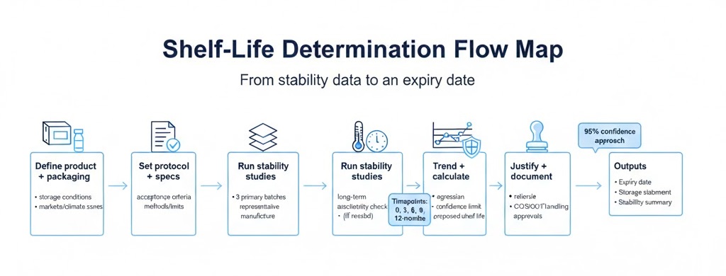 From stability data to an expiry date—step by step.