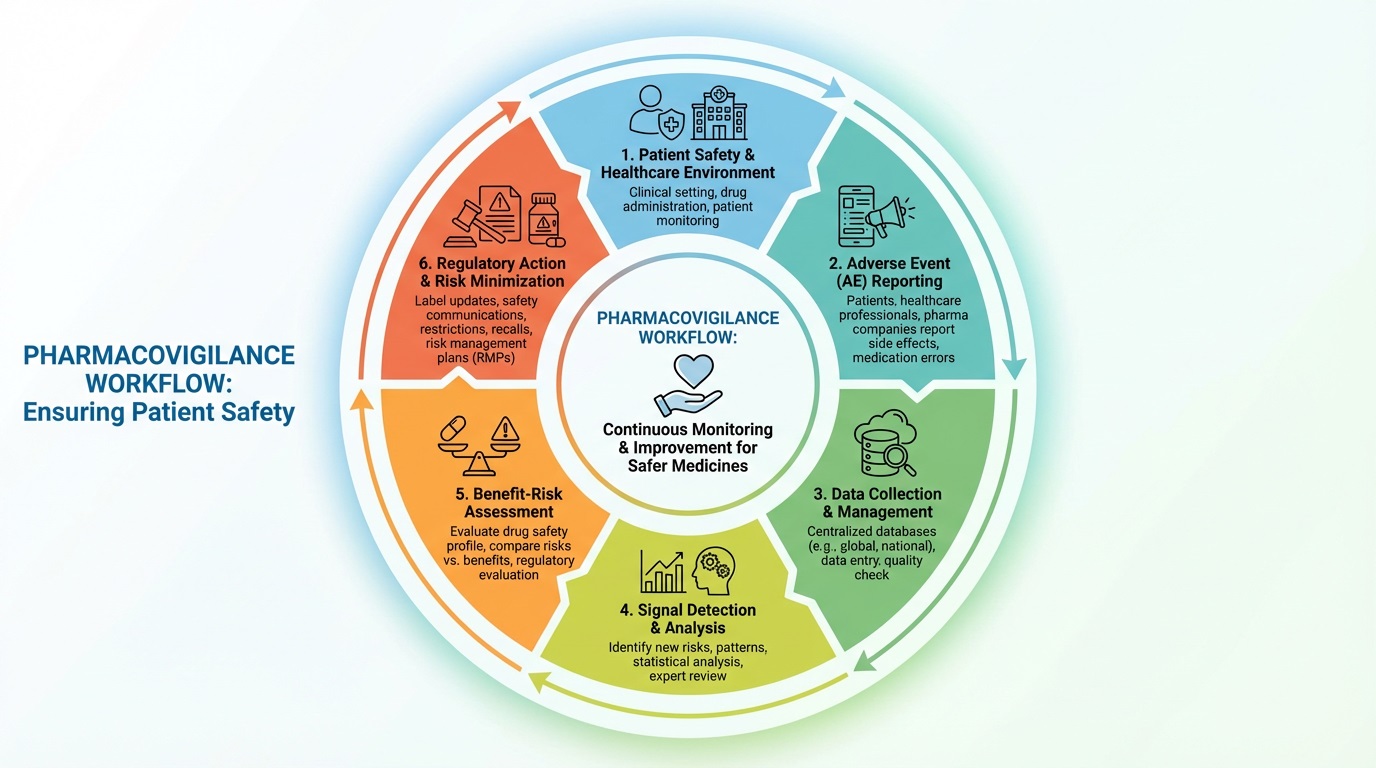 Workflow of Pharmacovigilance in Patient Safety