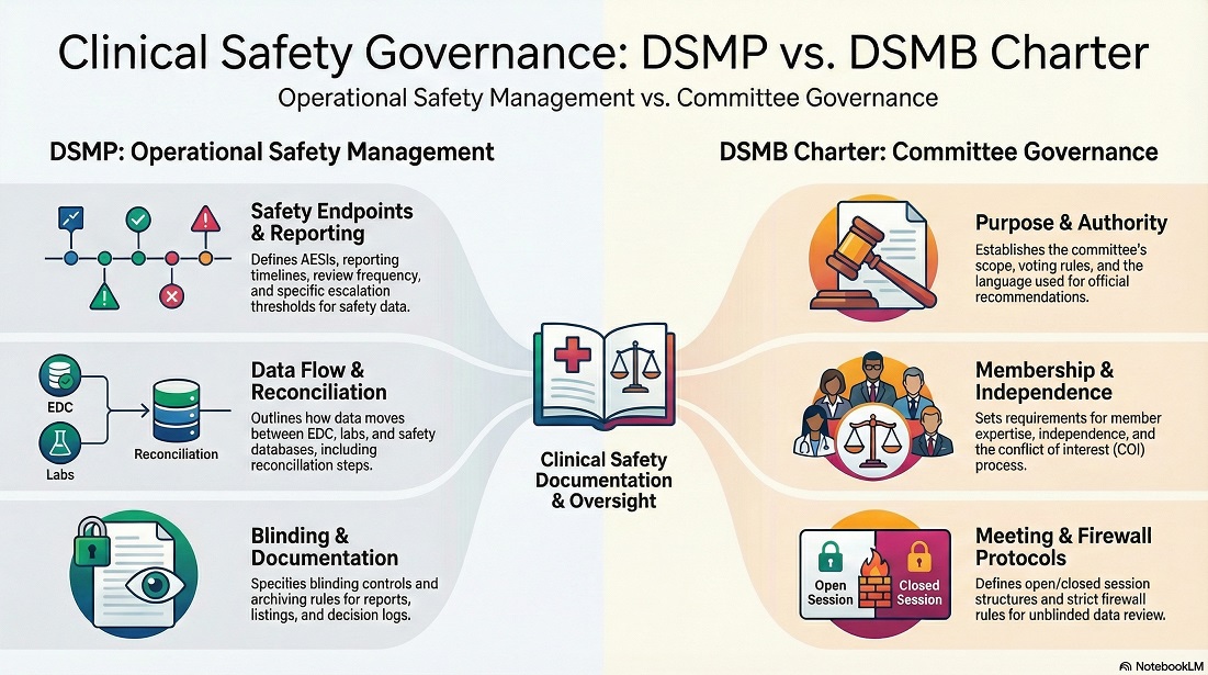 Clinical Safety Governance DSMP vs DSMB Charter