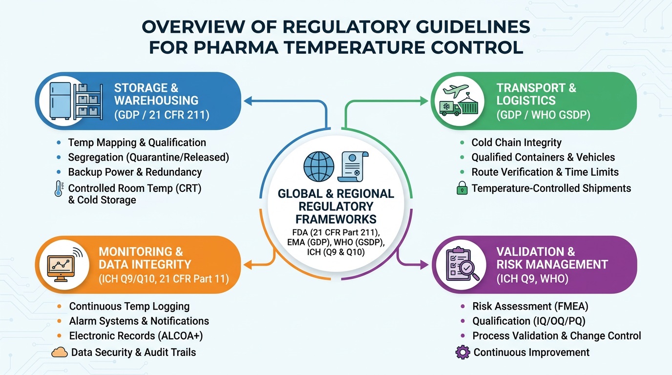 Overview of Regulatory Guidelines for Pharma Temperature Control