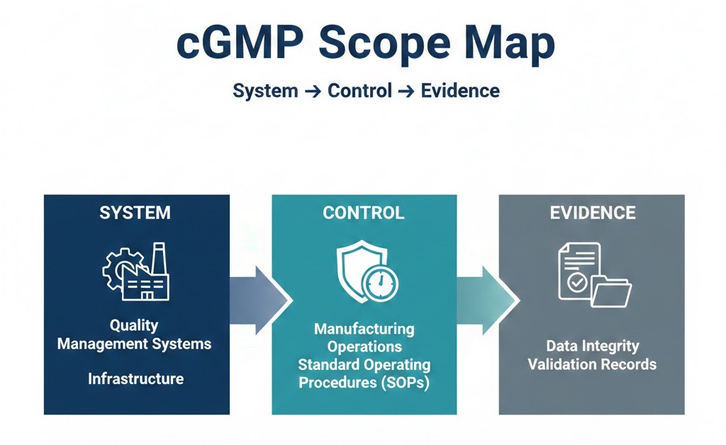 cGMP Scope Map