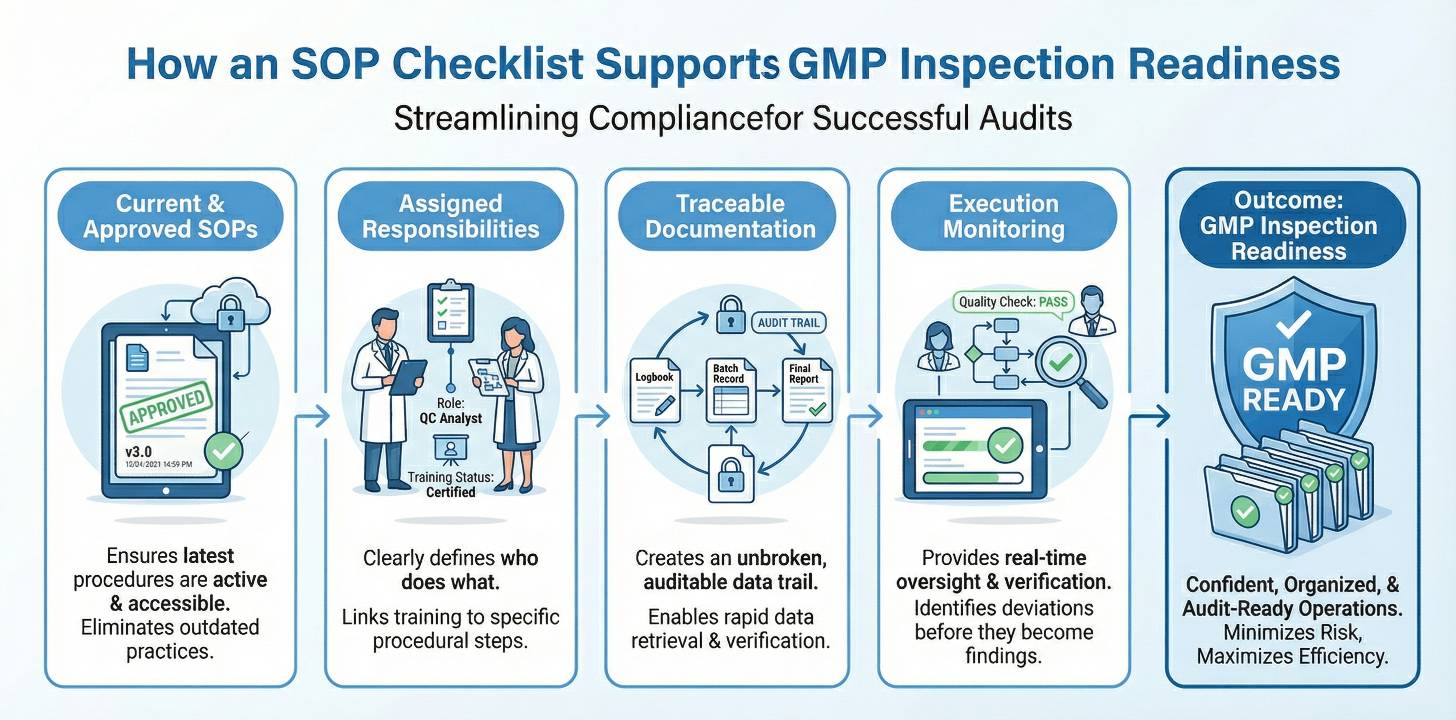 how a structured checklist ensures inspection readiness