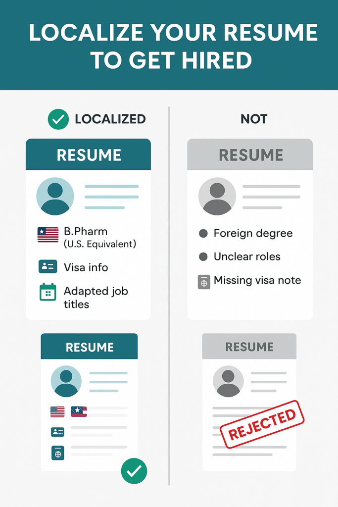 Many global applicants make resume mistakes with job titles.