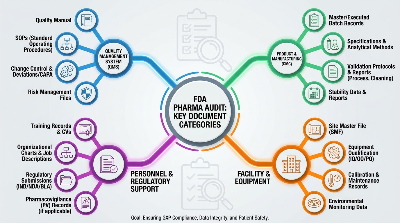 Key Documents for FDA Pharma Audits