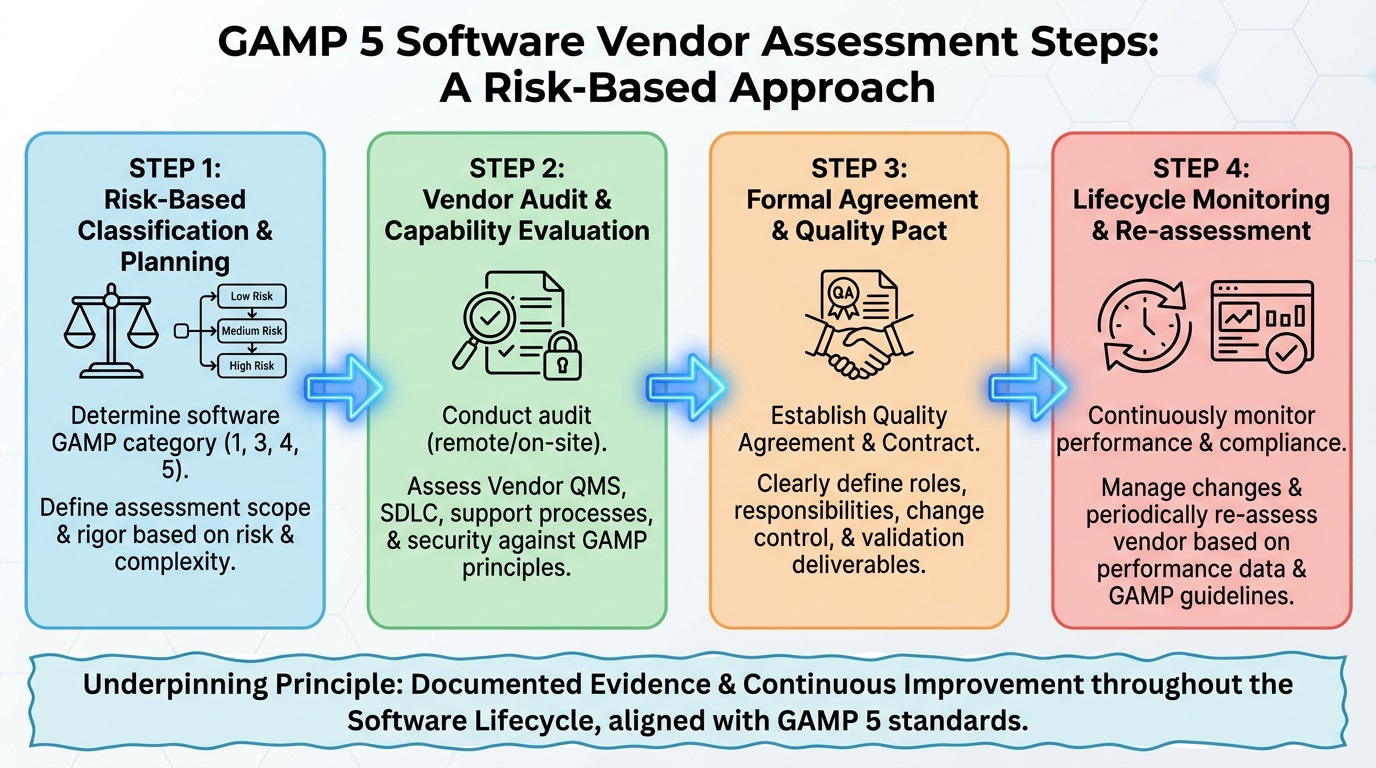 Steps for Software Vendor Assessment Following GAMP 5