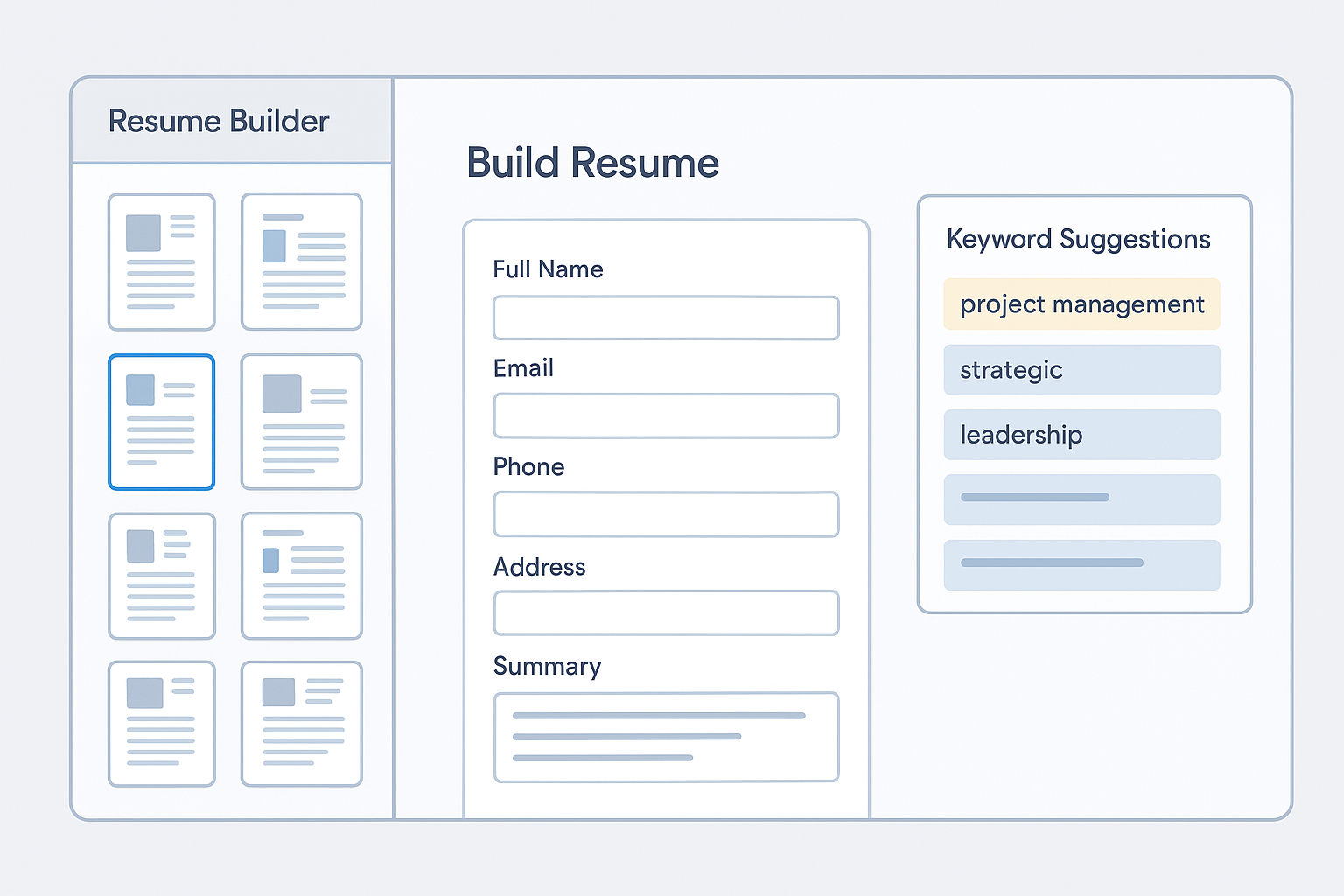 AI-driven suggestions highlight critical keywords as you type