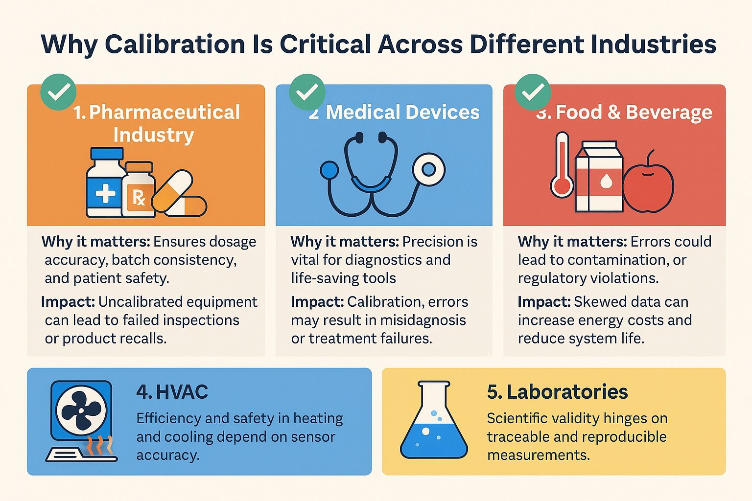 From pharma to aviation, calibration keeps operations safe.