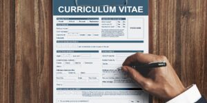 Curriculum Vitae Resume Job Application Concept