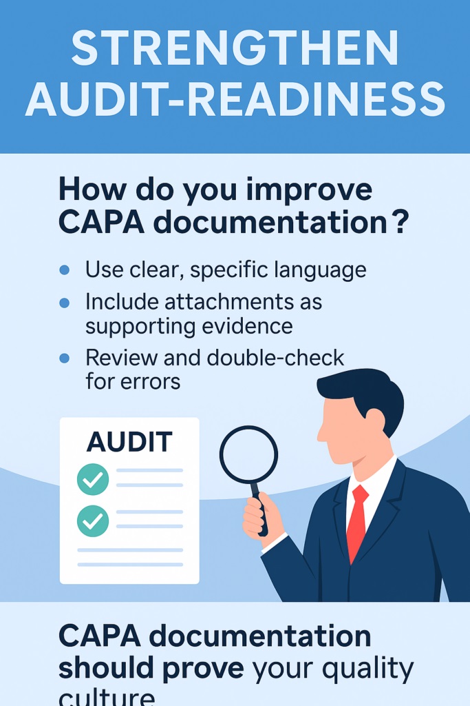 Audit success depends on how complete and consistent your CAPA documentation really is.