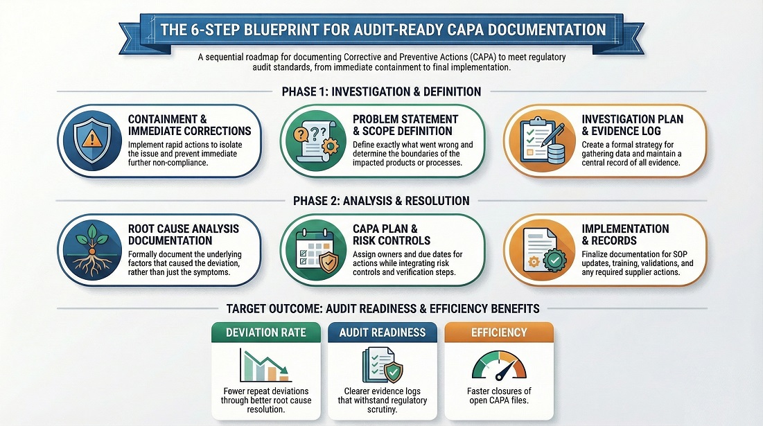 CAPA Workflow in 6-Steps for better Documentation