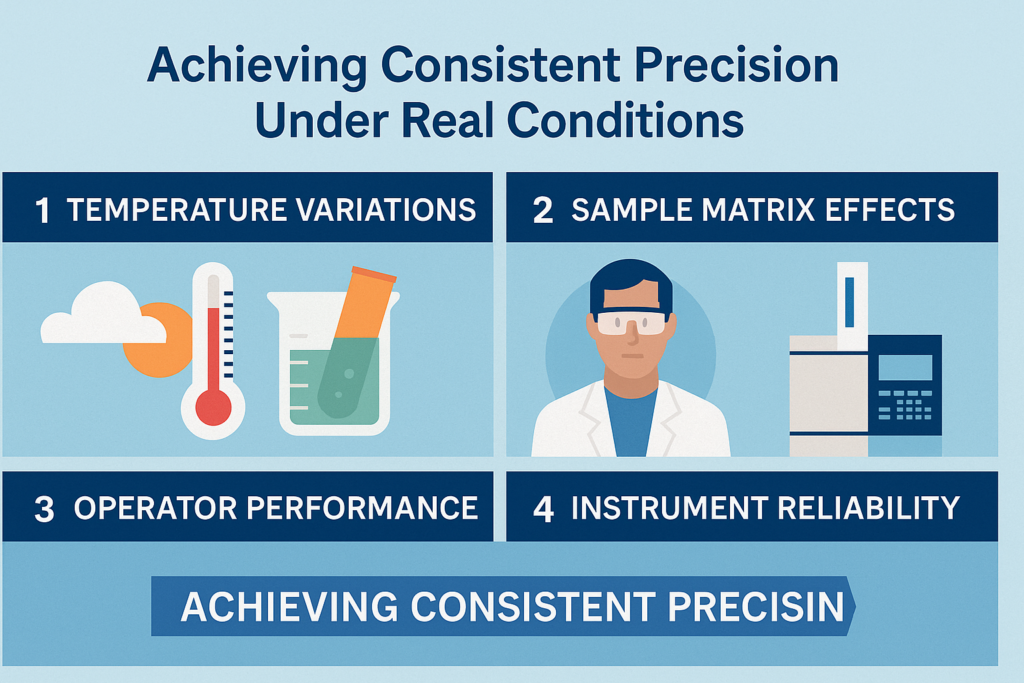 Temperature shifts and matrix effects can silently disrupt accuracy and precision in lab testing.