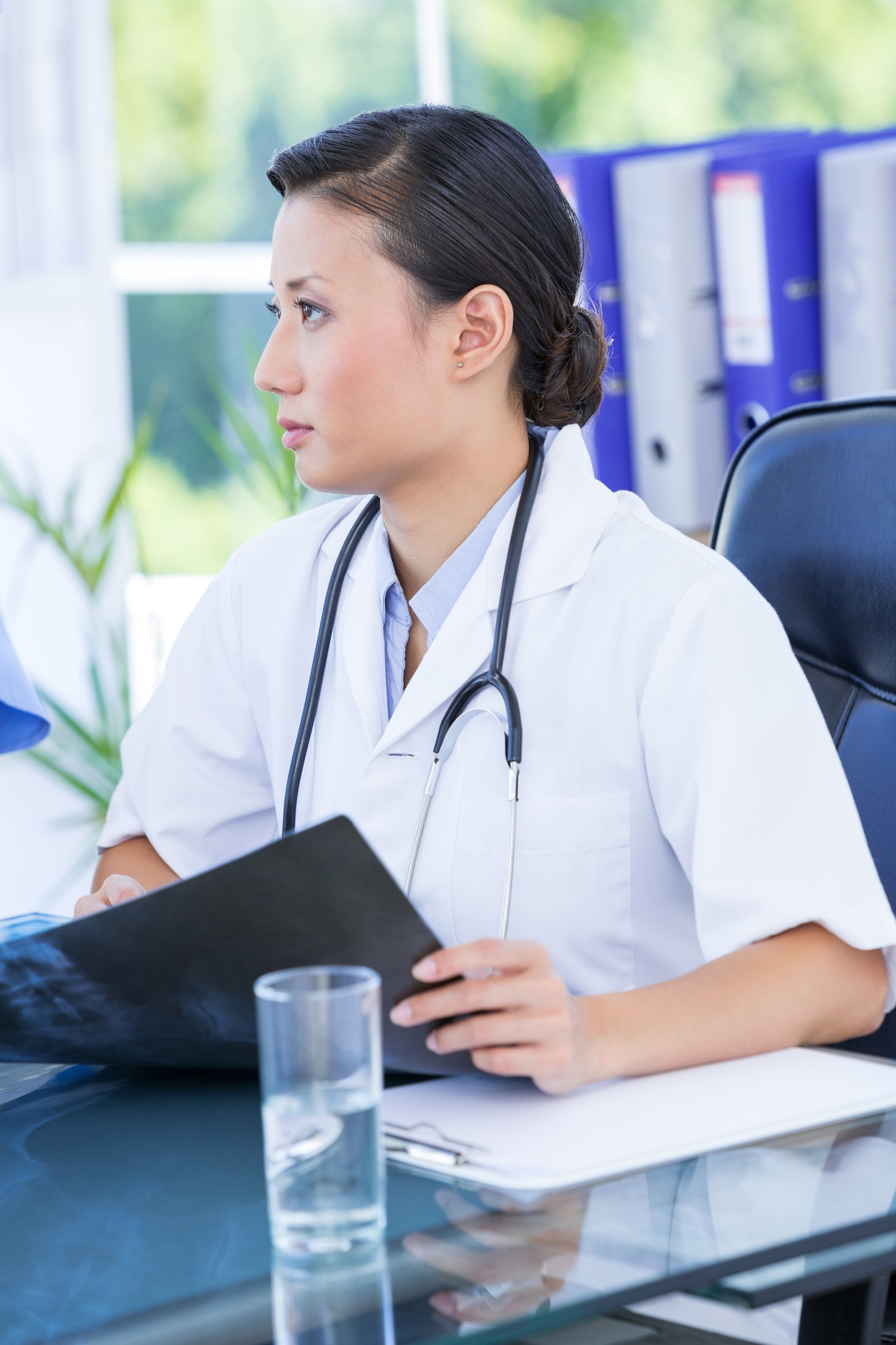 doctor focused on the meeting in an hoispital doctor focused on the meeting in an hoispital
