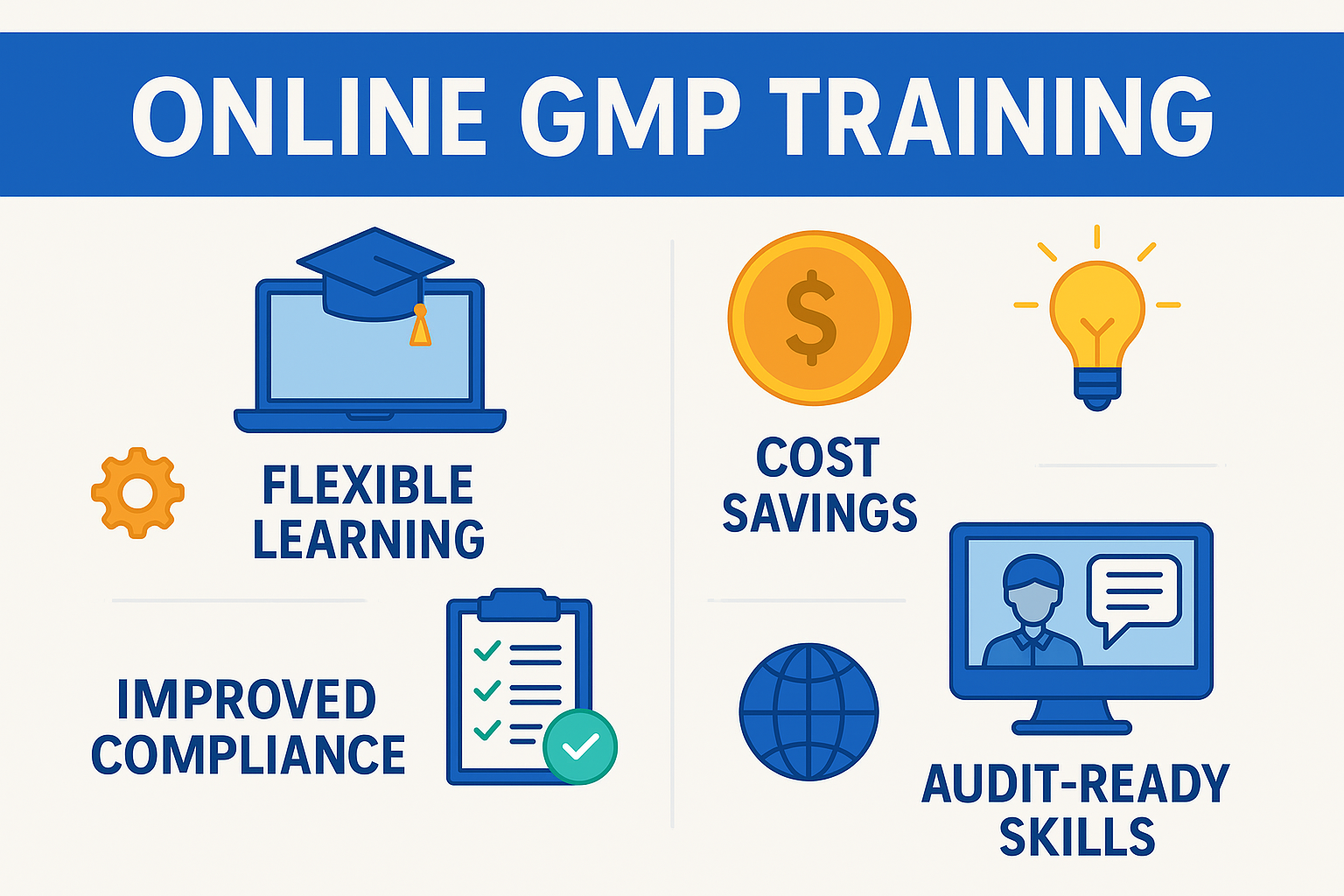 mprove your team’s compliance with Online GMP Training that’s flexible and audit-ready.