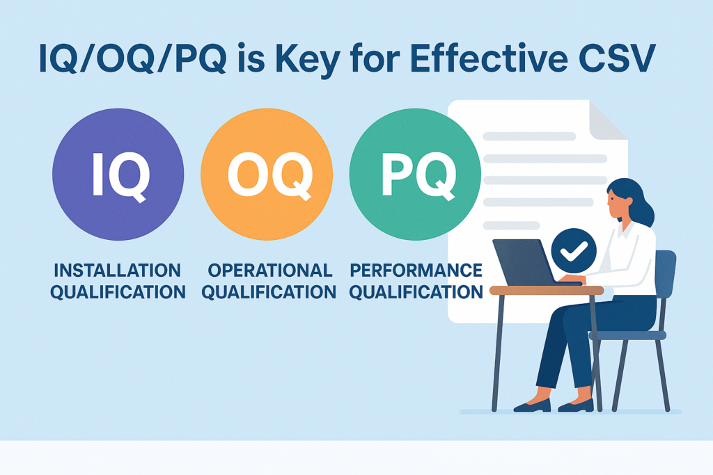 Training in IQ OQ PQ is key for effective csv pharm tech implementation.