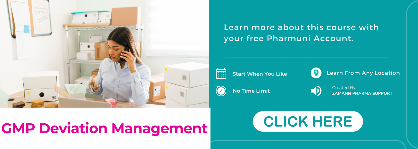 GMP Deviation Management. Blog - Course Promo - landscape