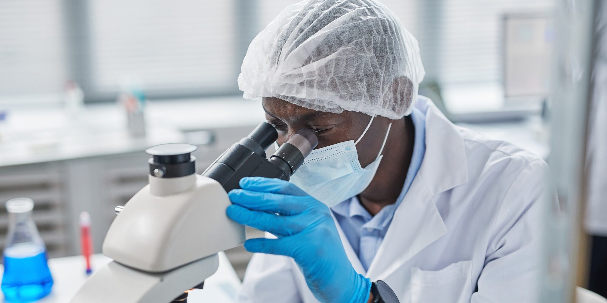 Scientist working at the laboratory