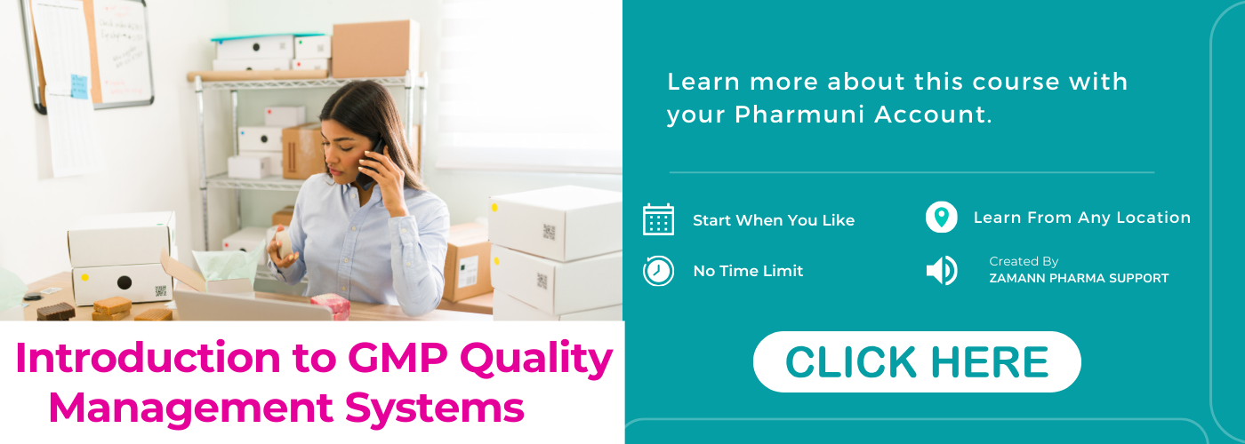 Introduction to GMP Quality Management Systems
