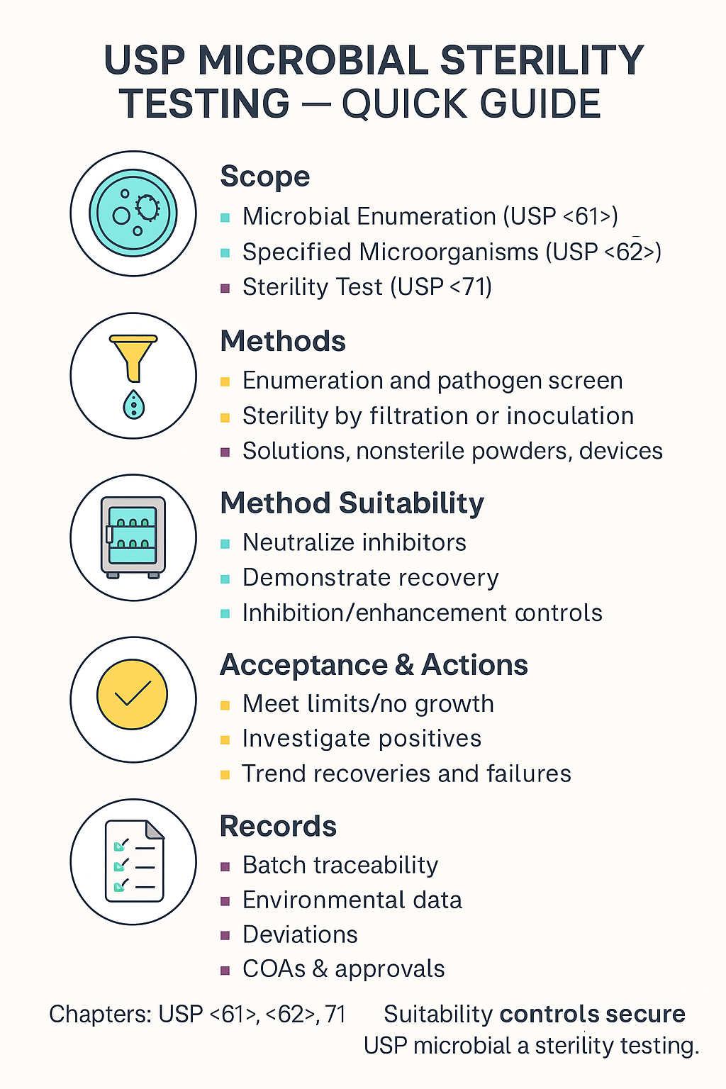 Dashboards turn USP microbial and sterility testing into simple, daily actions.