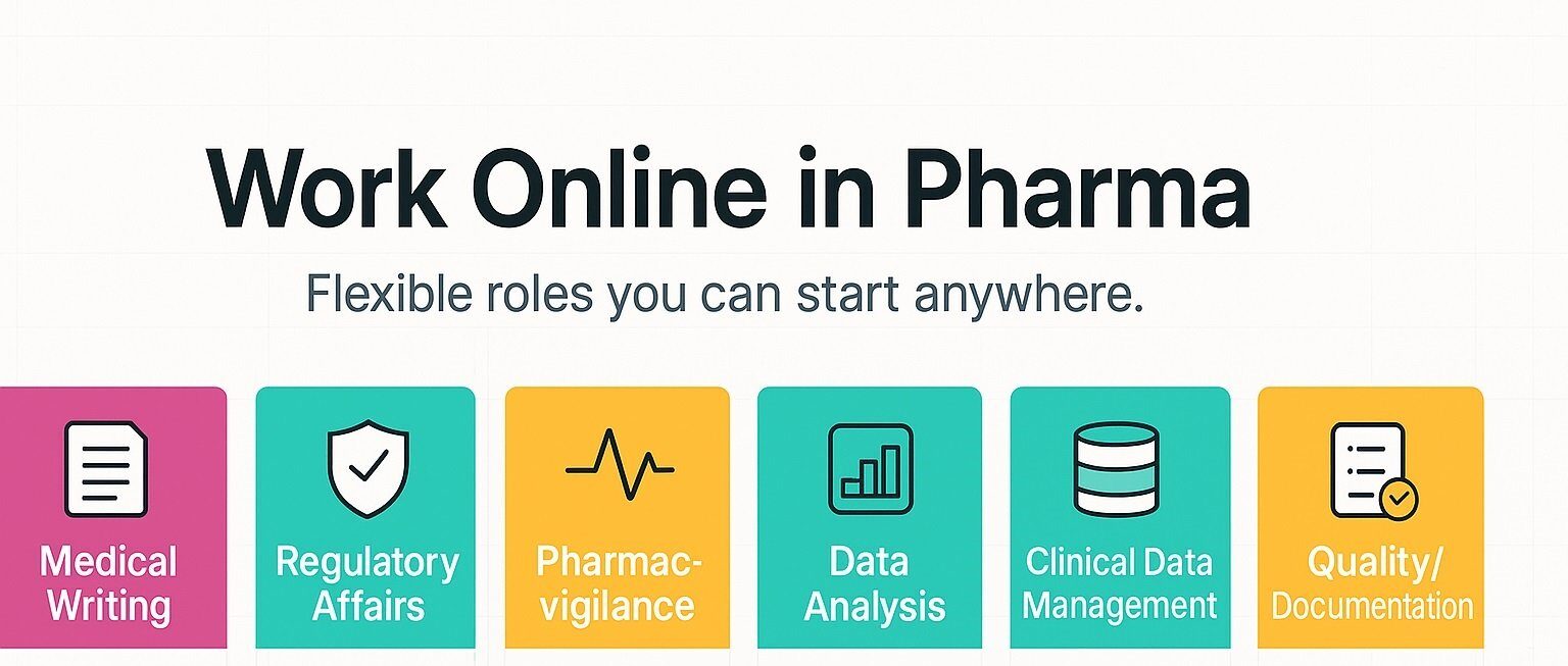 Building your career from anywhere — explore flexible pharma jobs online across research, writing, and compliance fields.