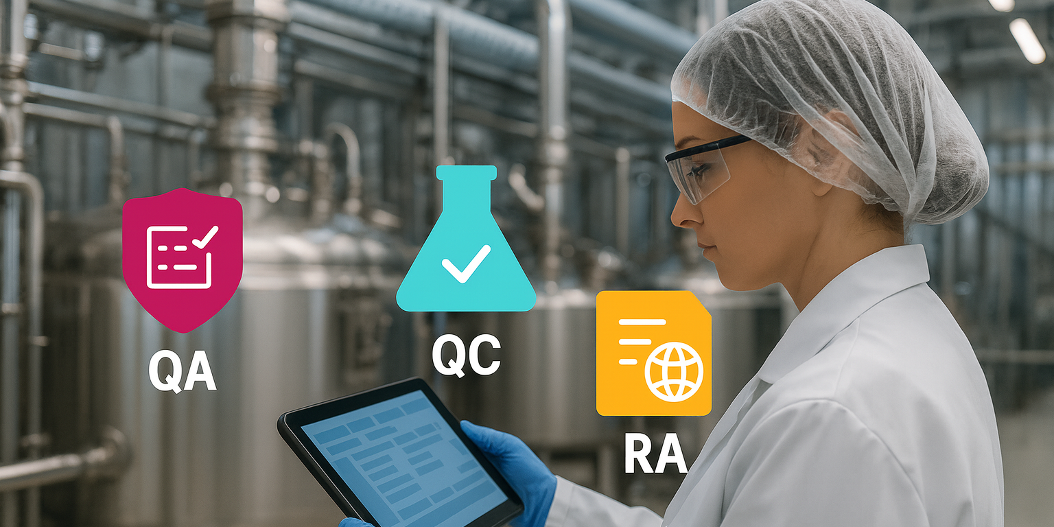 QA + QC + RA aligned: clean data, faster batch release, safer patients.