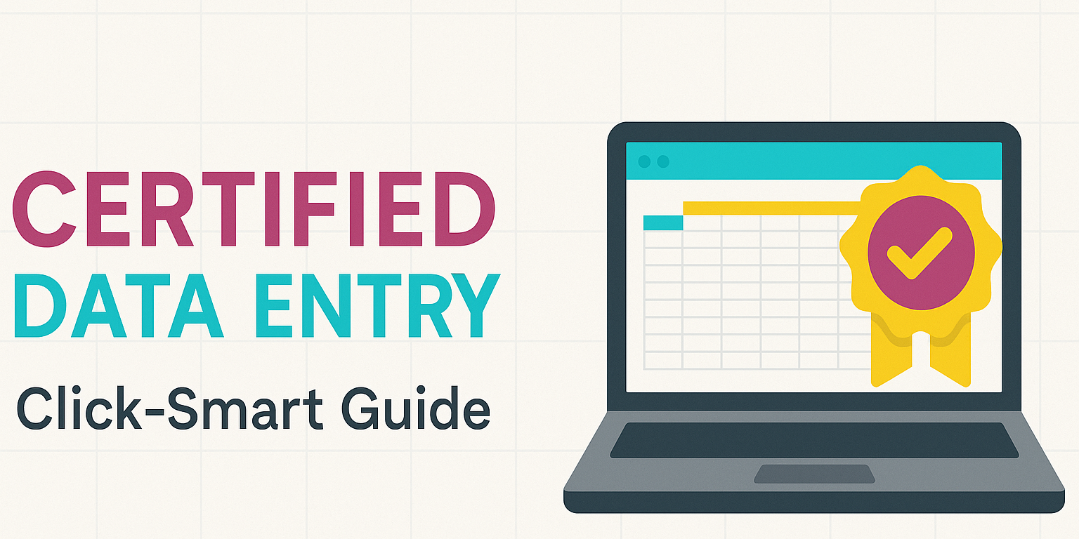 tart fast with clear steps—then earn a Certified Data Entry badge.