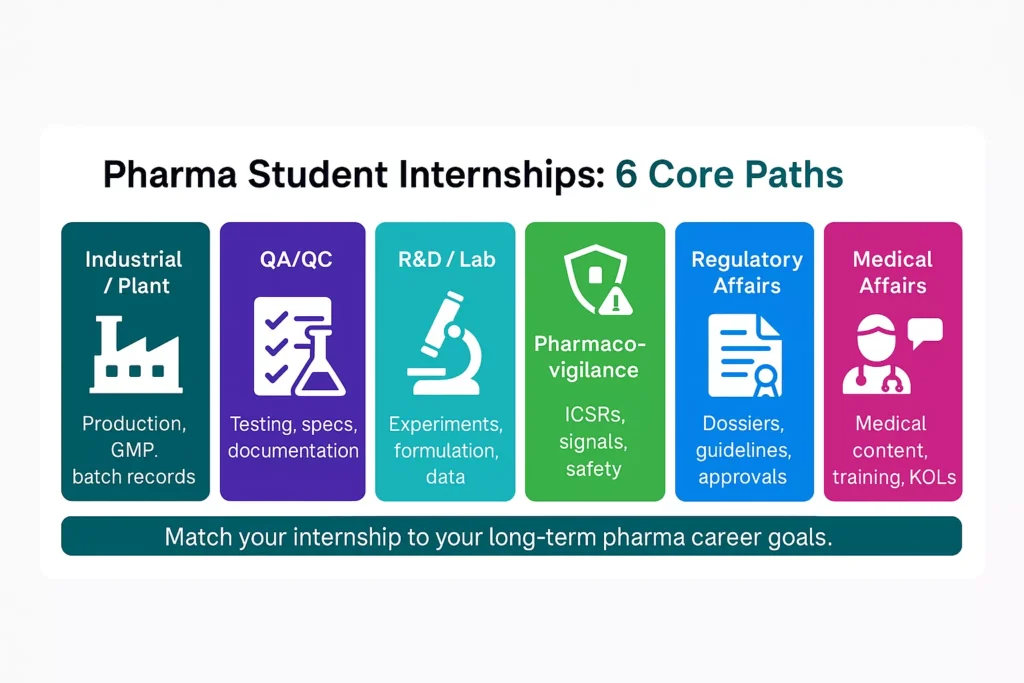 pharma student internships