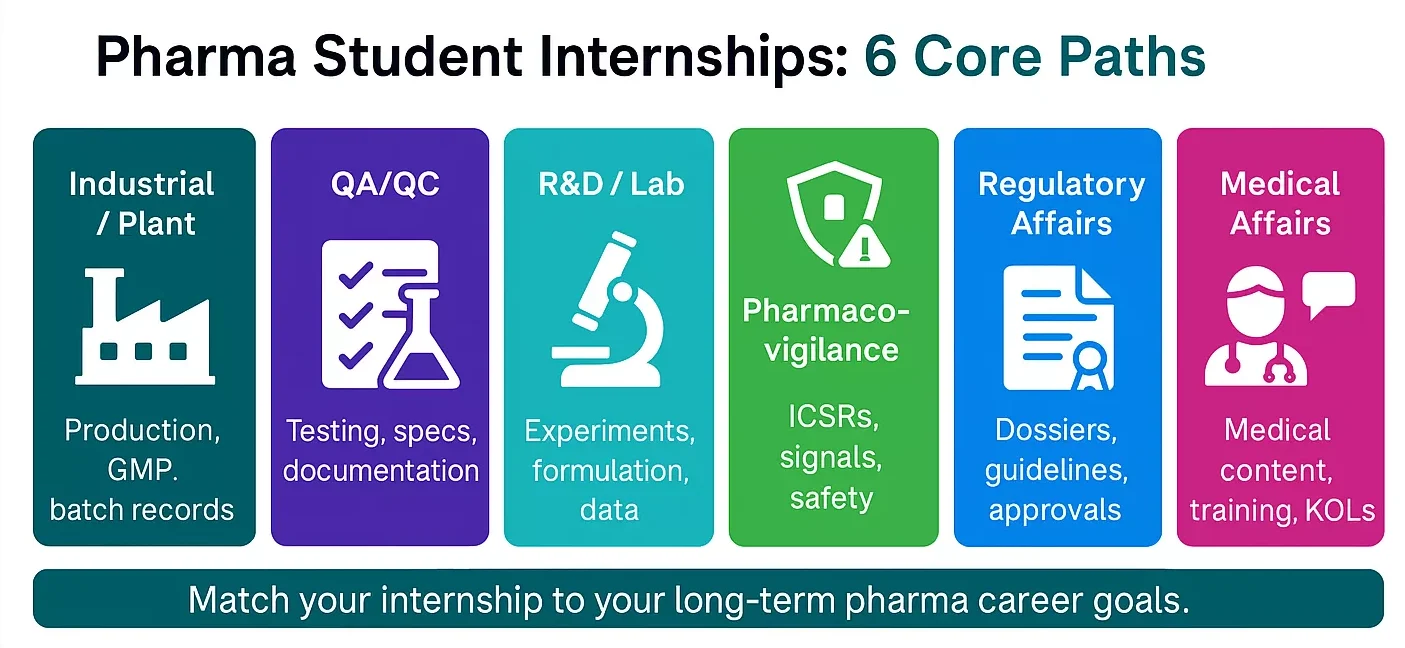 pharma student internships