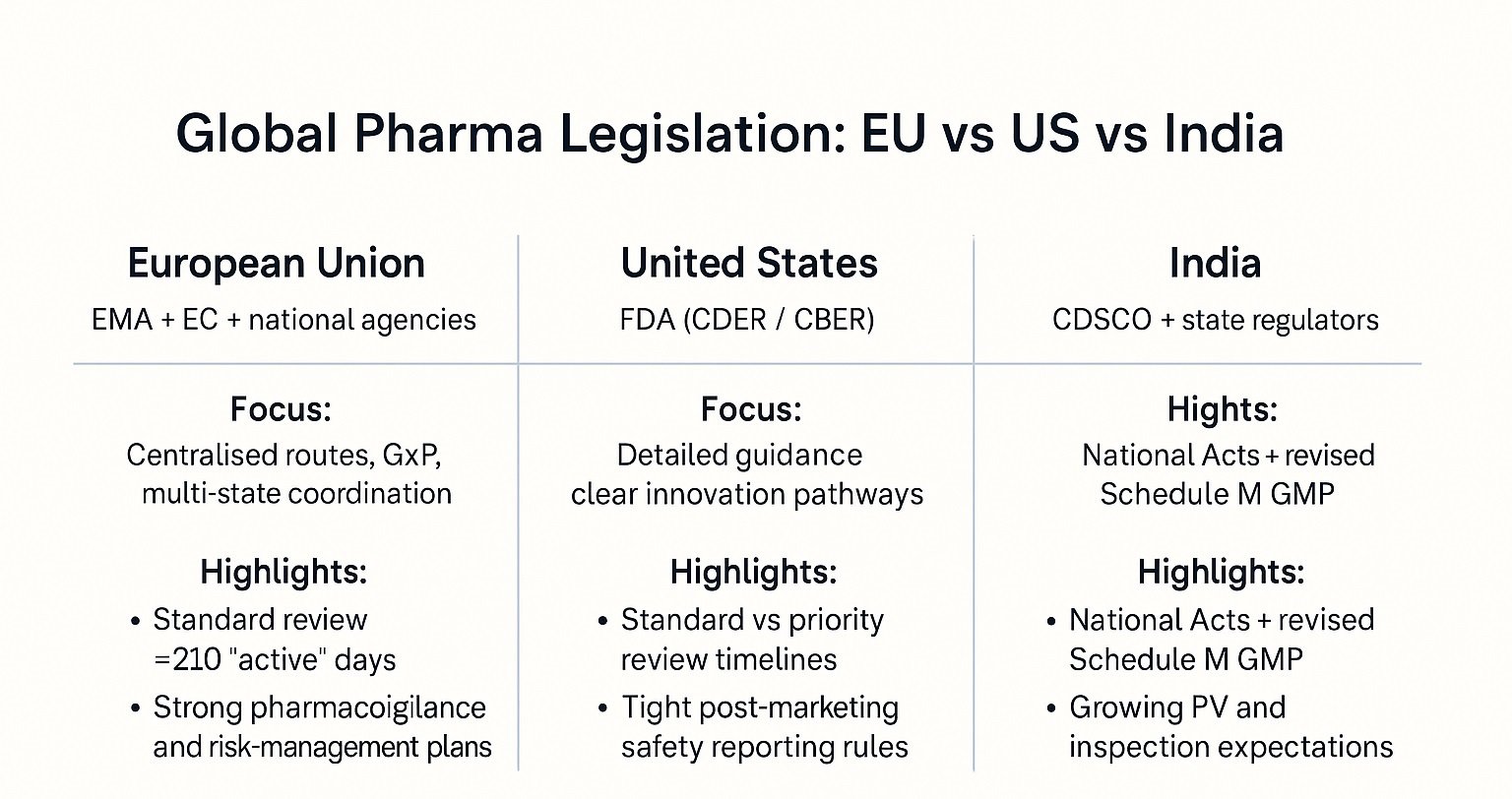 EU vs US vs India: three paths, one goal – safe, reliable medicines