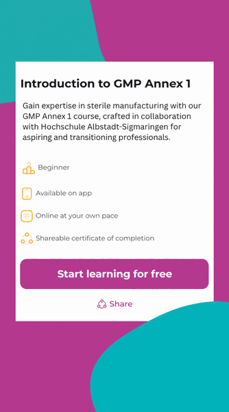 Introduction to GMP Annex 1