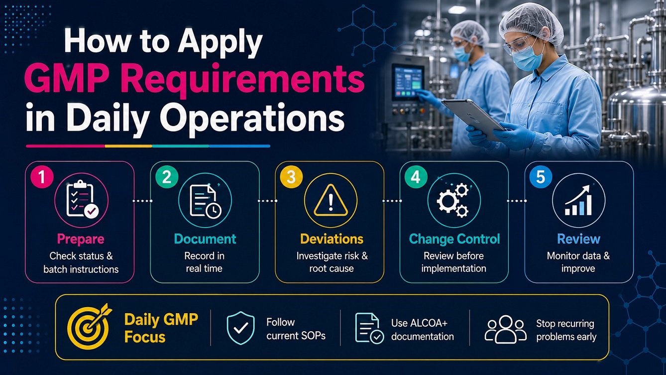 Strong GMP compliance starts with consistent actions in every operation.
