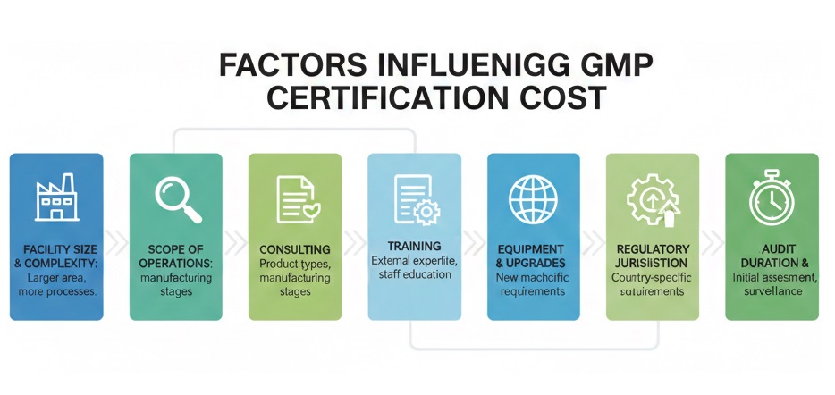 From audits to training: see the real factors that push GMP certification cost up or down