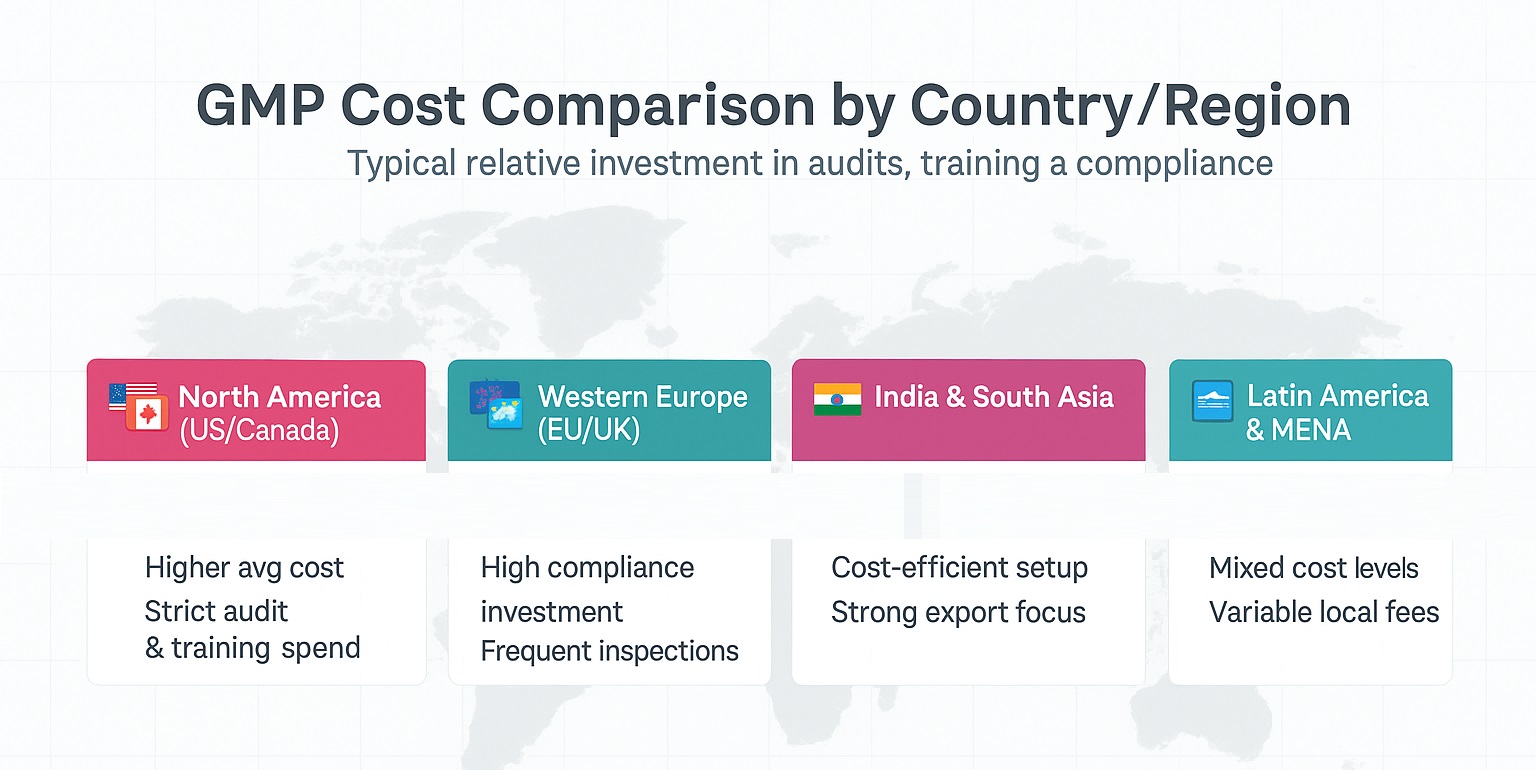 How GMP costs shift across regions – see where your compliance budget fits on the map