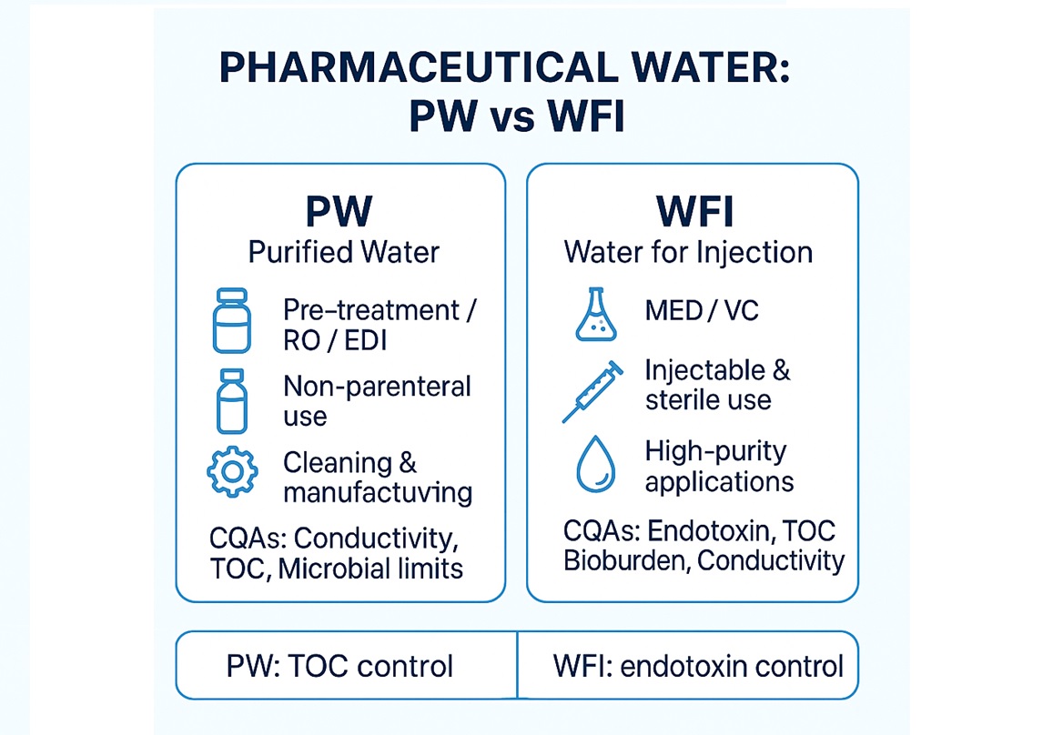 WFI and Purified Water: control microbes, control endotoxins, protect every batch