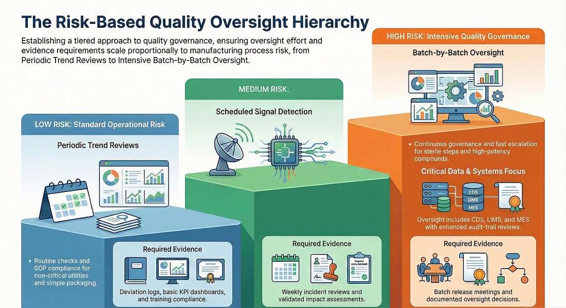 Risk-Based Quality Model (Low / Medium / High Risk Processes)