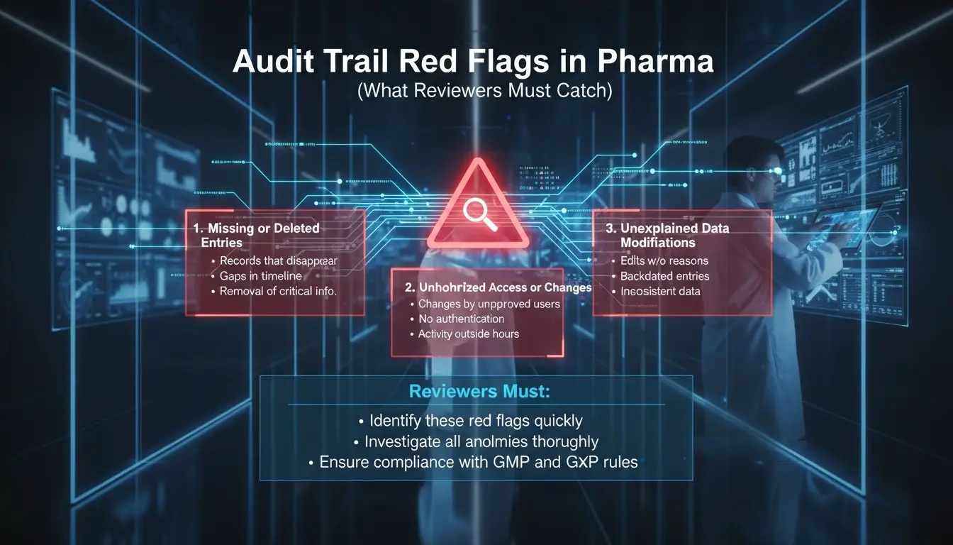 Audit Trail Red Flags in Pharma (What Reviewers Must Catch)