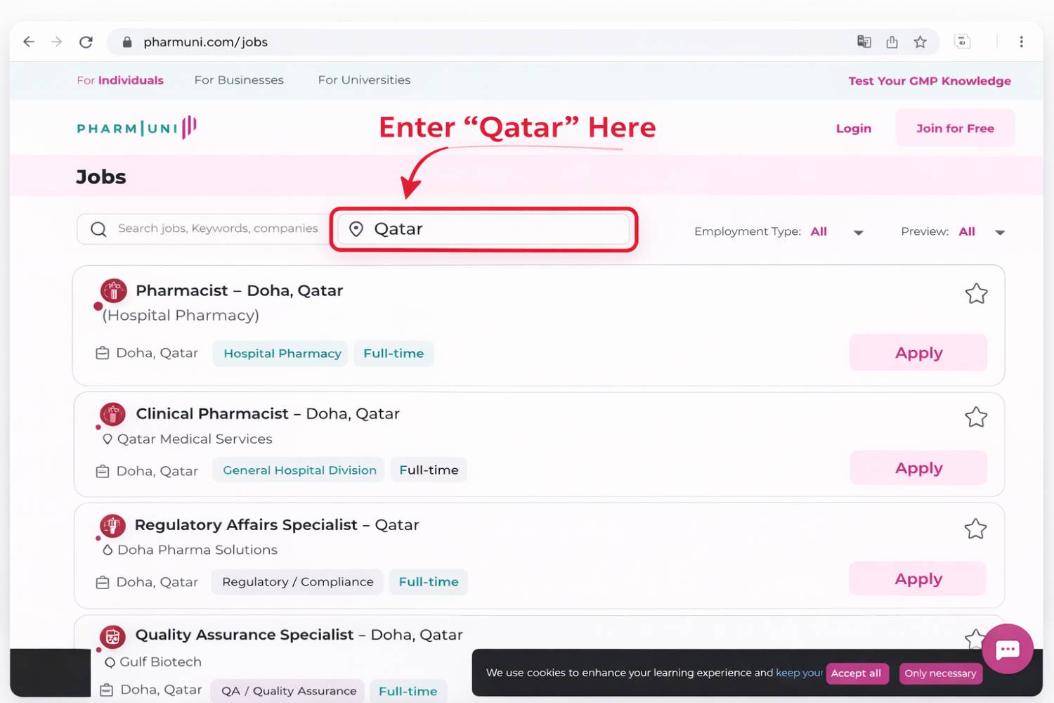 Find the Best Pharmaceutical Positions in Qatar