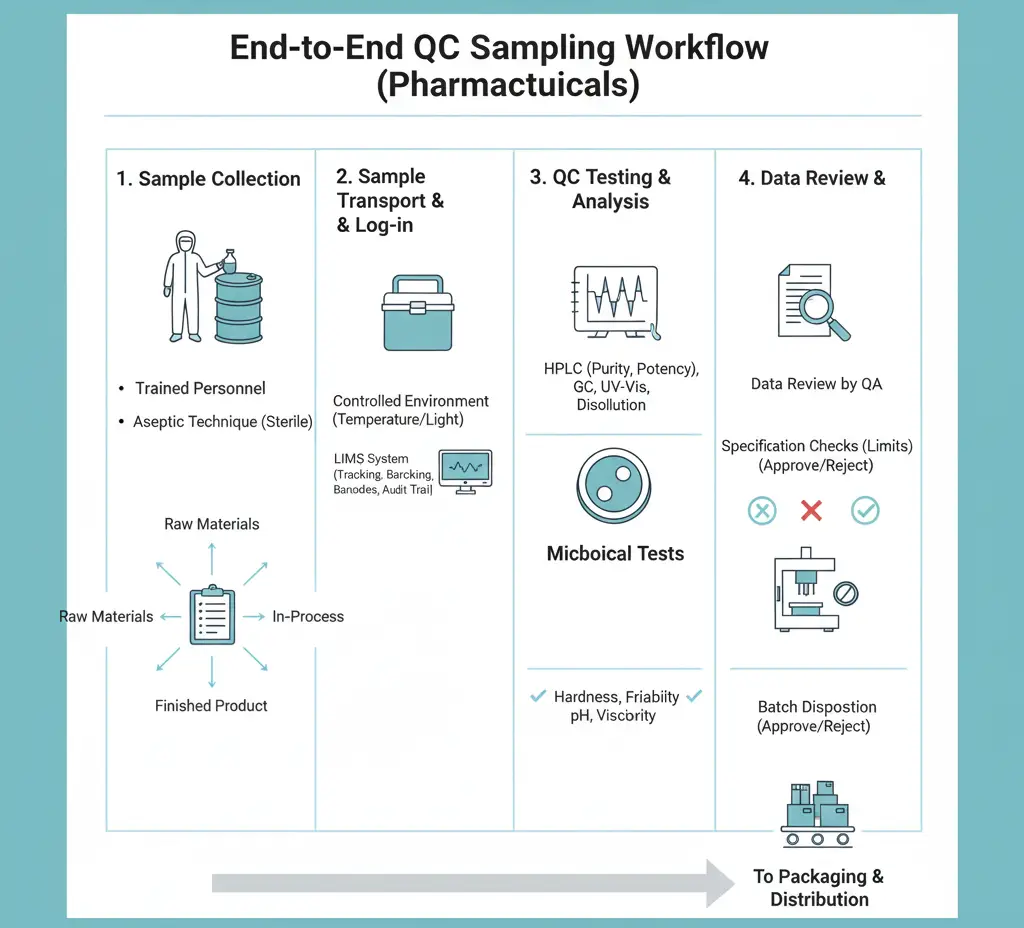 QC Sampling Workflow (End-to-End)