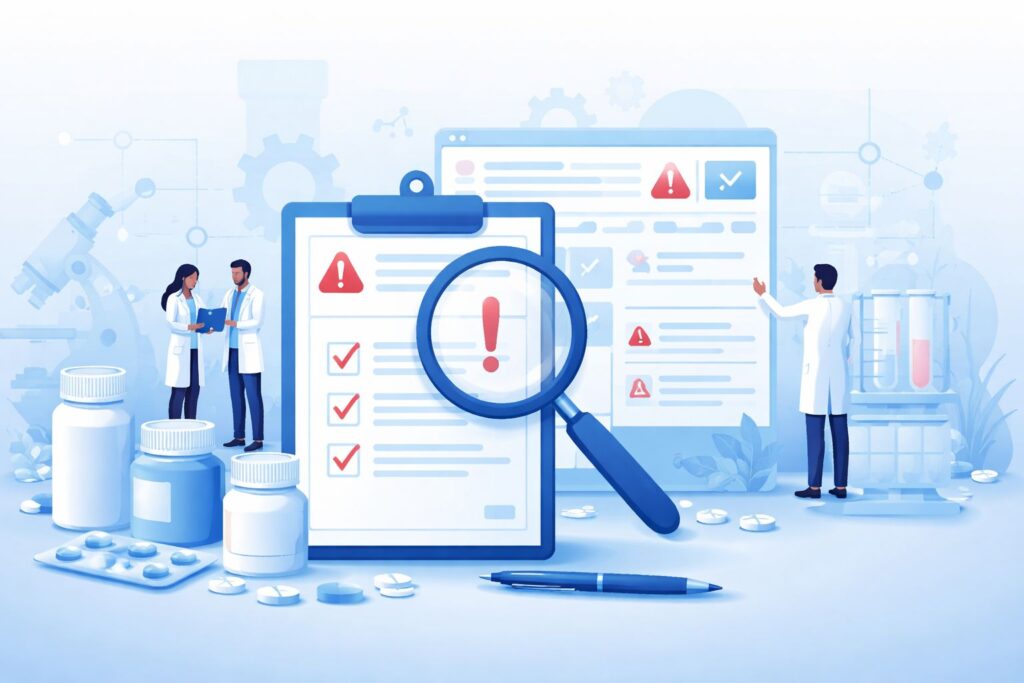 Pharmaceutical deviation investigation process with root cause analysis, deviation report workflow, and CAPA in pharma for quality risk management and GMP compliance.