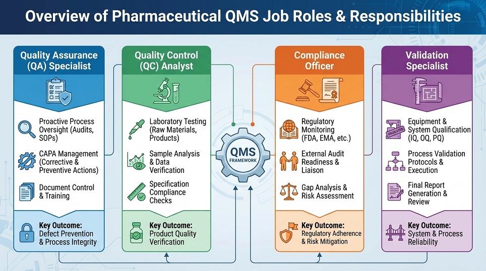 Overview of Pharmaceutical QMS Job Roles and Responsibilities
