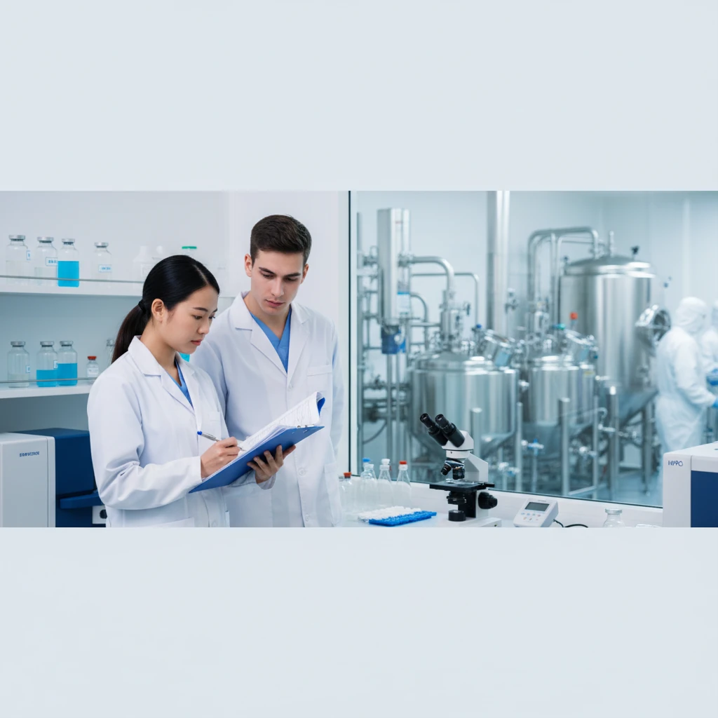 Pharmacy student reviewing pharmaceutical manufacturing training materials during a pharma student internship to build GMP exposure and quality assurance internship experience.