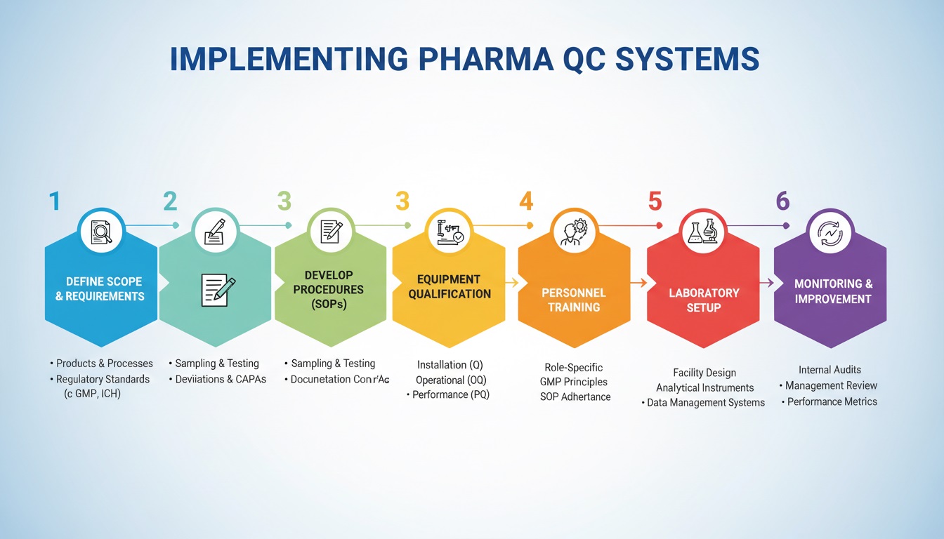 Steps to Implement Pharma QC Systems