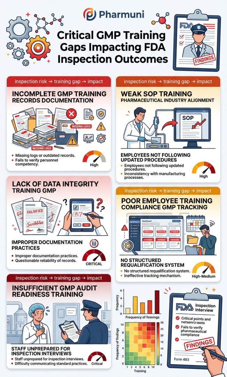 GMP training in 2026: FDA inspection requirements now
