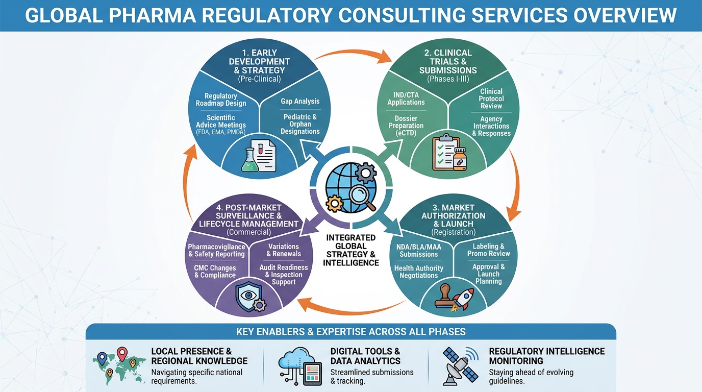 Global Pharma Regulatory Consulting Services Overview