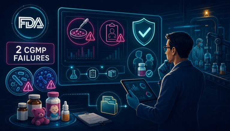 FDA Flags 2 cGMP Failures