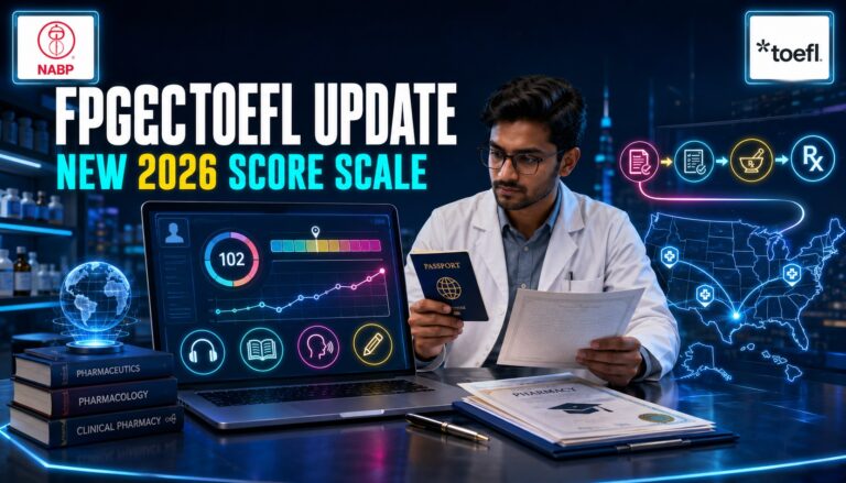 Will NABP’s 2026 TOEFL Scale Change FPGEC Preparation; Do New Scores Simplify FPGEC Planning?