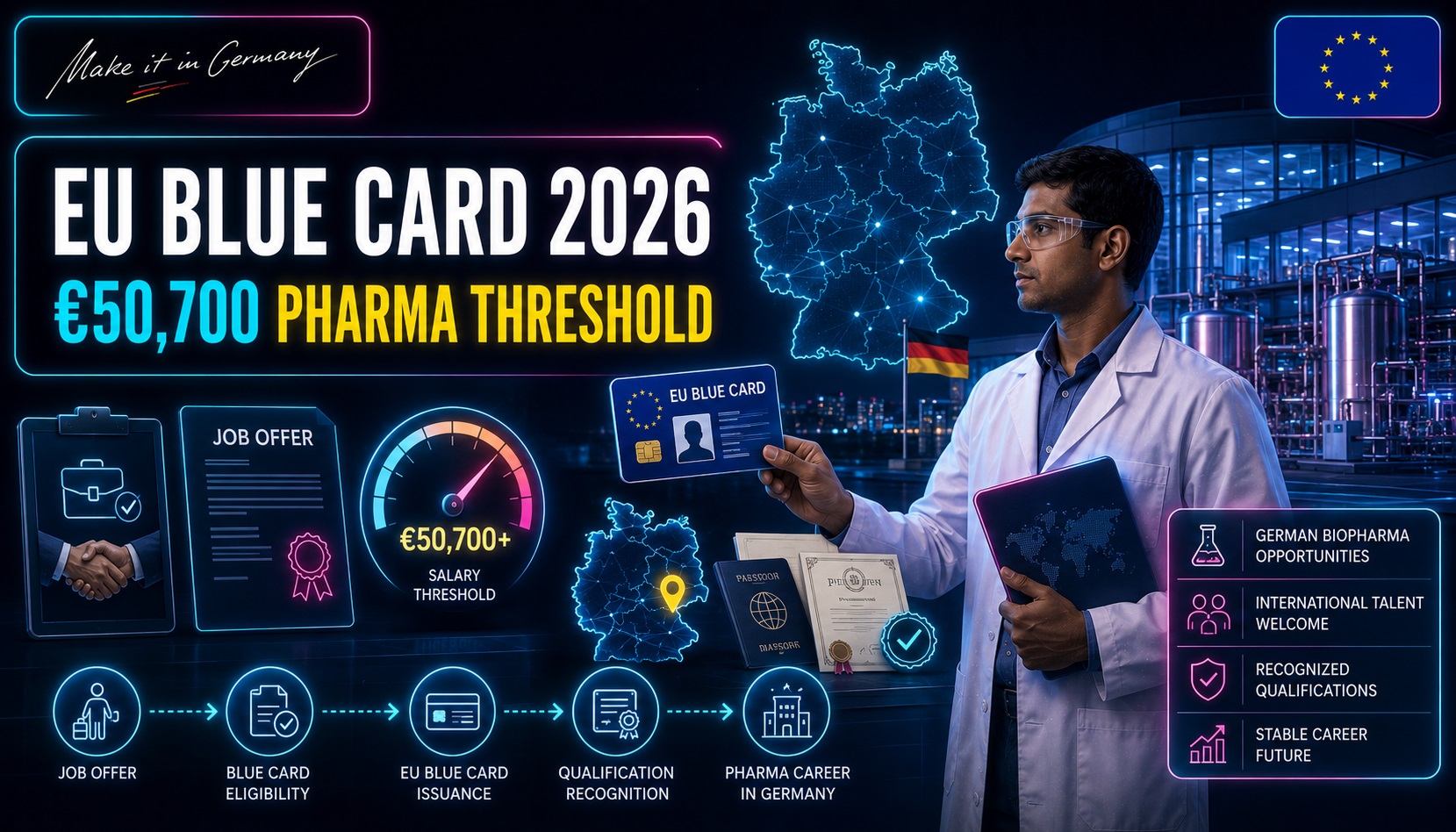 Why 2026 EU Blue Card Thresholds Matter for Pharma Jobs; Could Lower Thresholds Help Pharma Entrants?